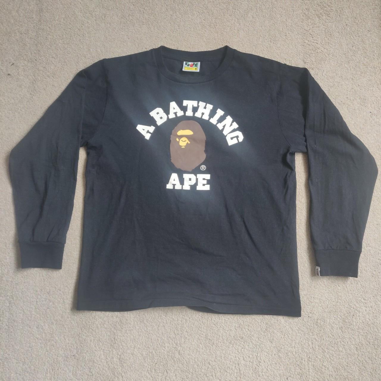 bathing ape long sleeve tee
