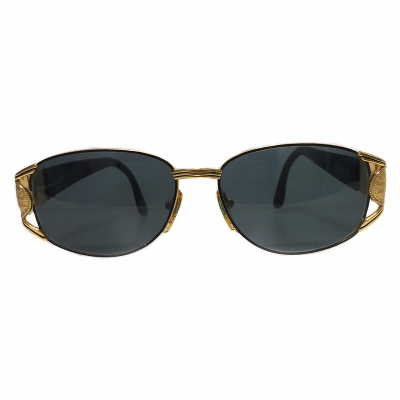 Fendi Sunglasses 1980s vintage Black and Gold Depop