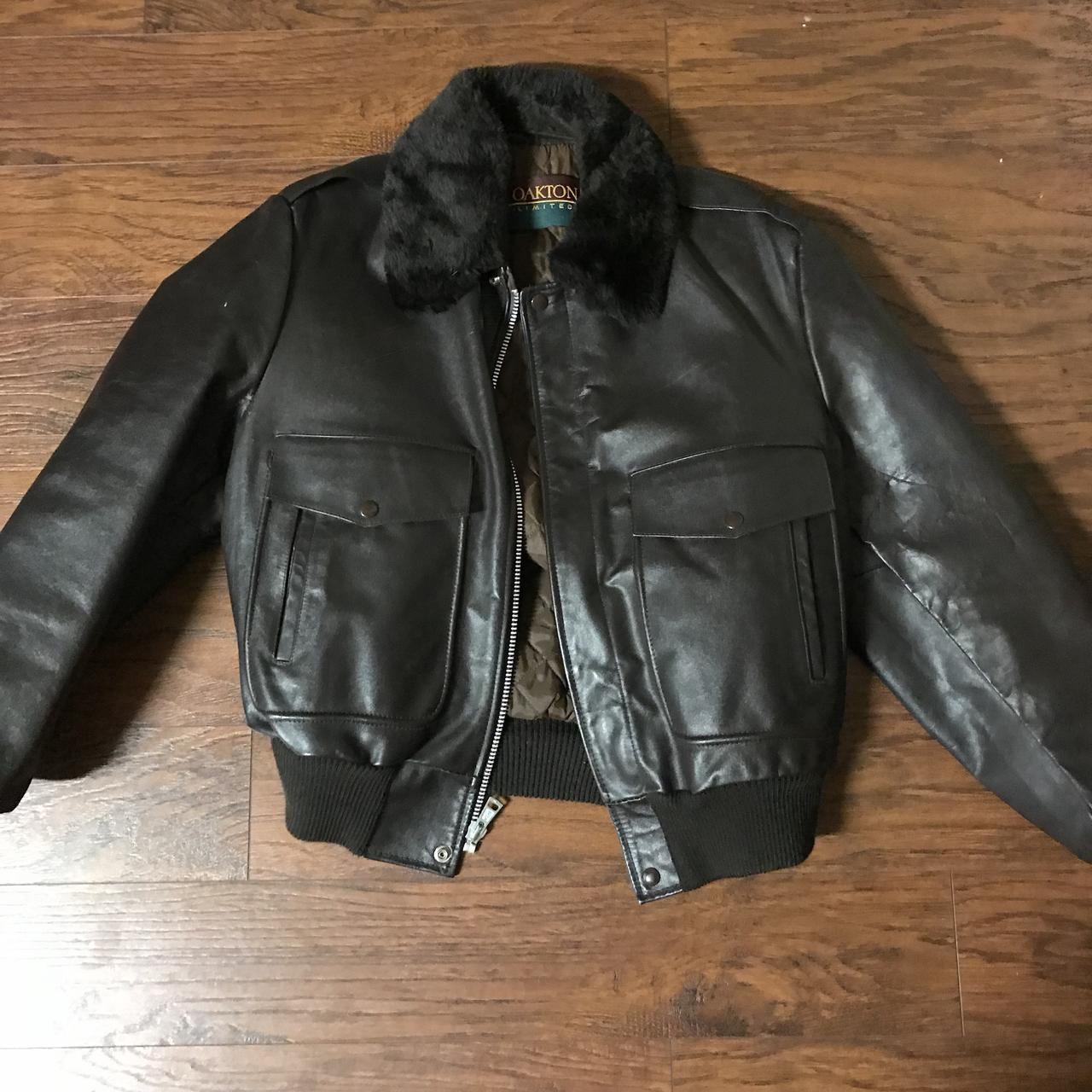 Vintage Oakton Limited Leather Jacket This jacket is... - Depop