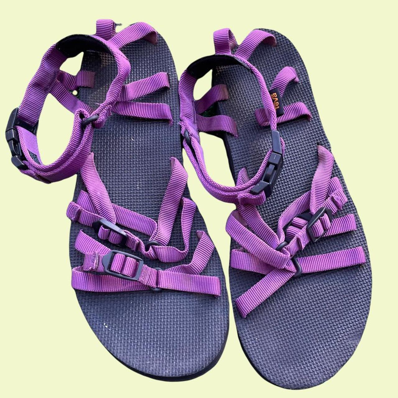 teva purple sandals