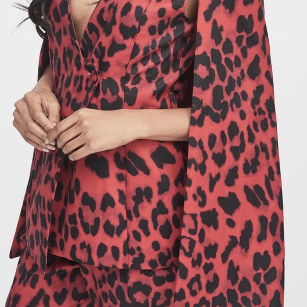 Lavish alice red fashion leopard print dress