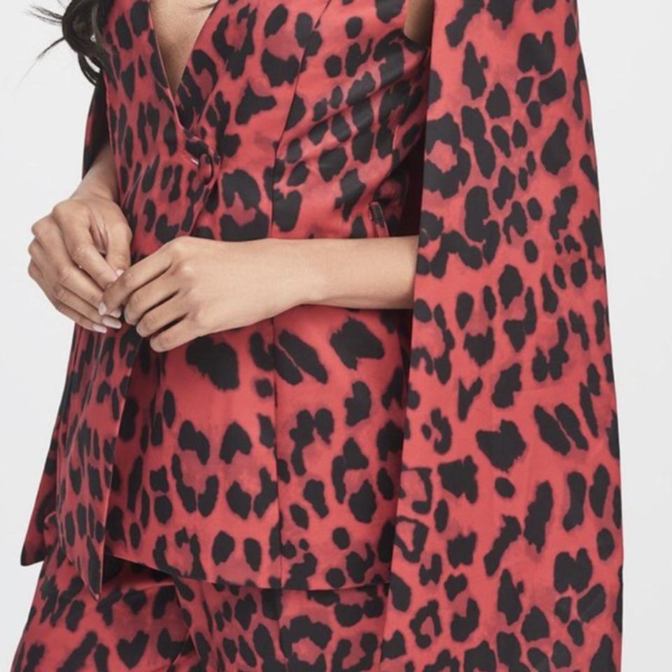 Lavish alice red leopard hotsell print dress