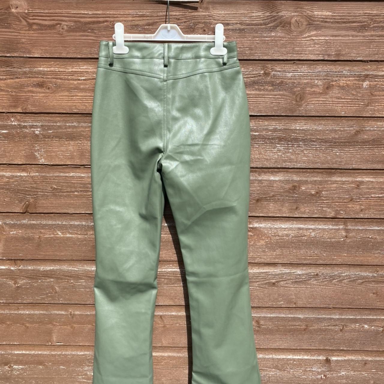 Motel rocks Green faux Leather trousers Never Depop