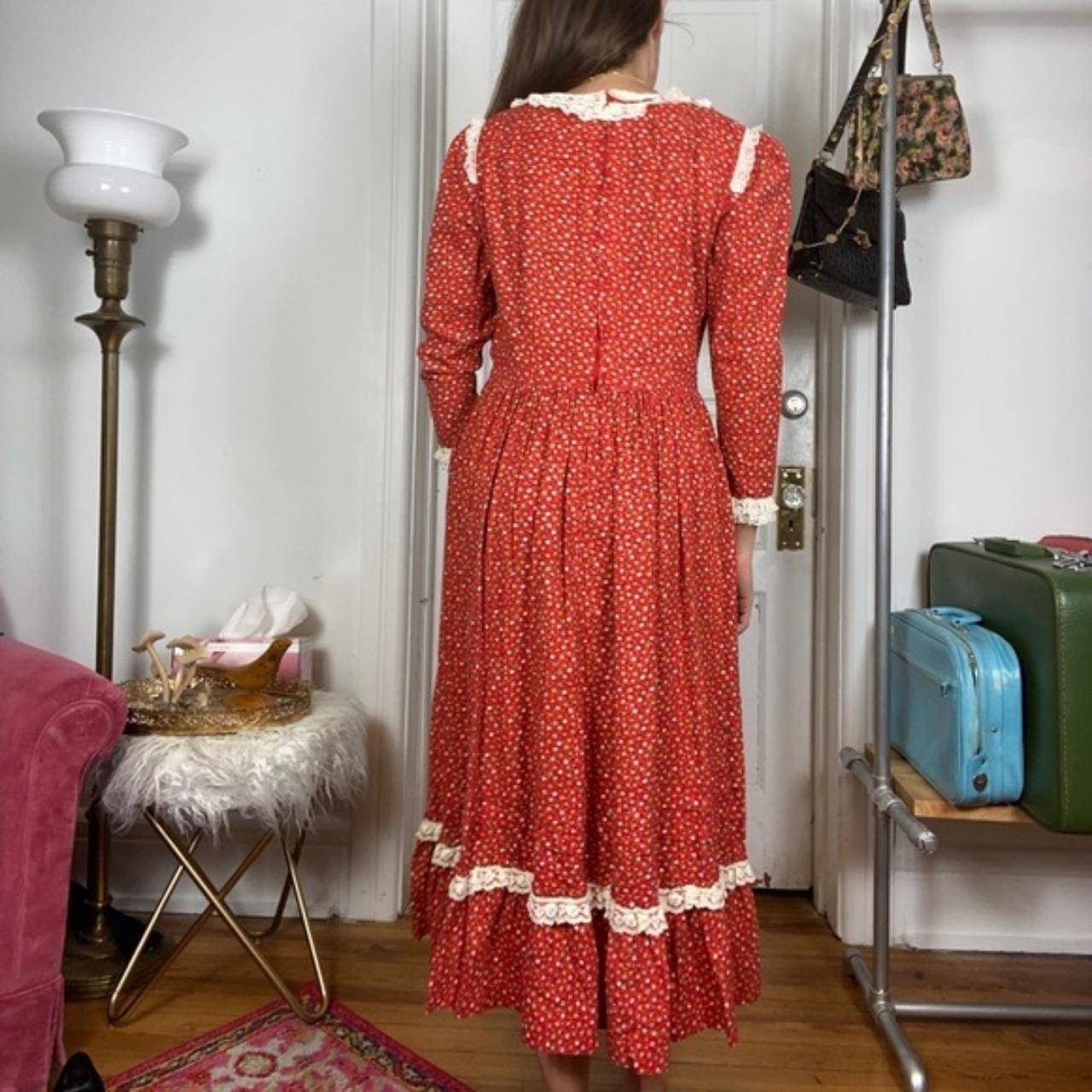 1970’s Handmade Vintage Peasant Dress Details Size... Depop