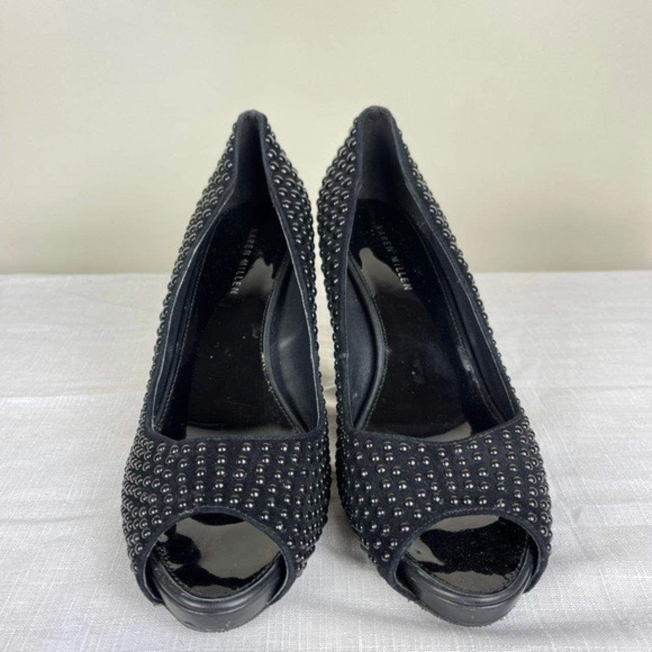 Karen Millen Women's Black Courts | Depop