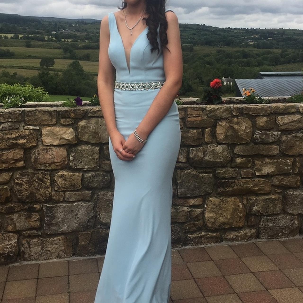 Baby blue cheap debs dress