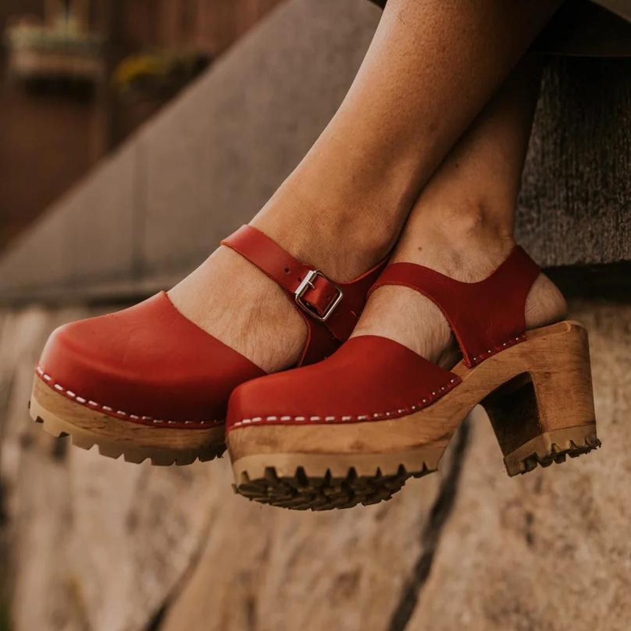 MIA Women's Red Clogs Depop