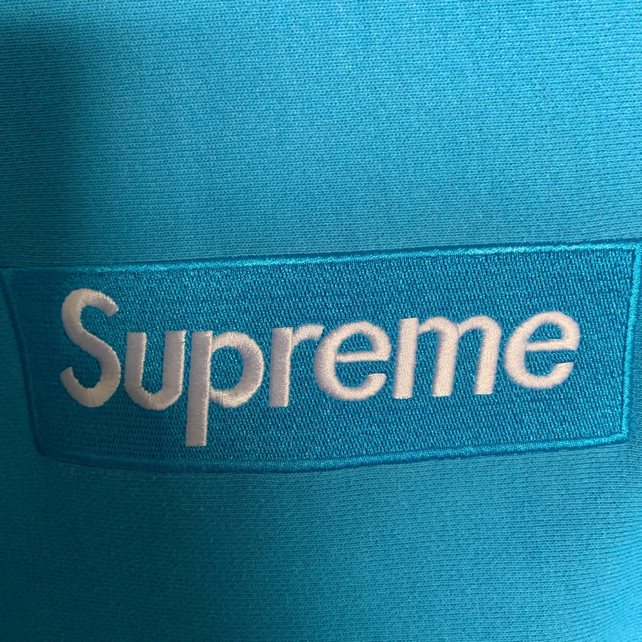 Supreme blue box logo (bogo) crewneck size M Great... - Depop