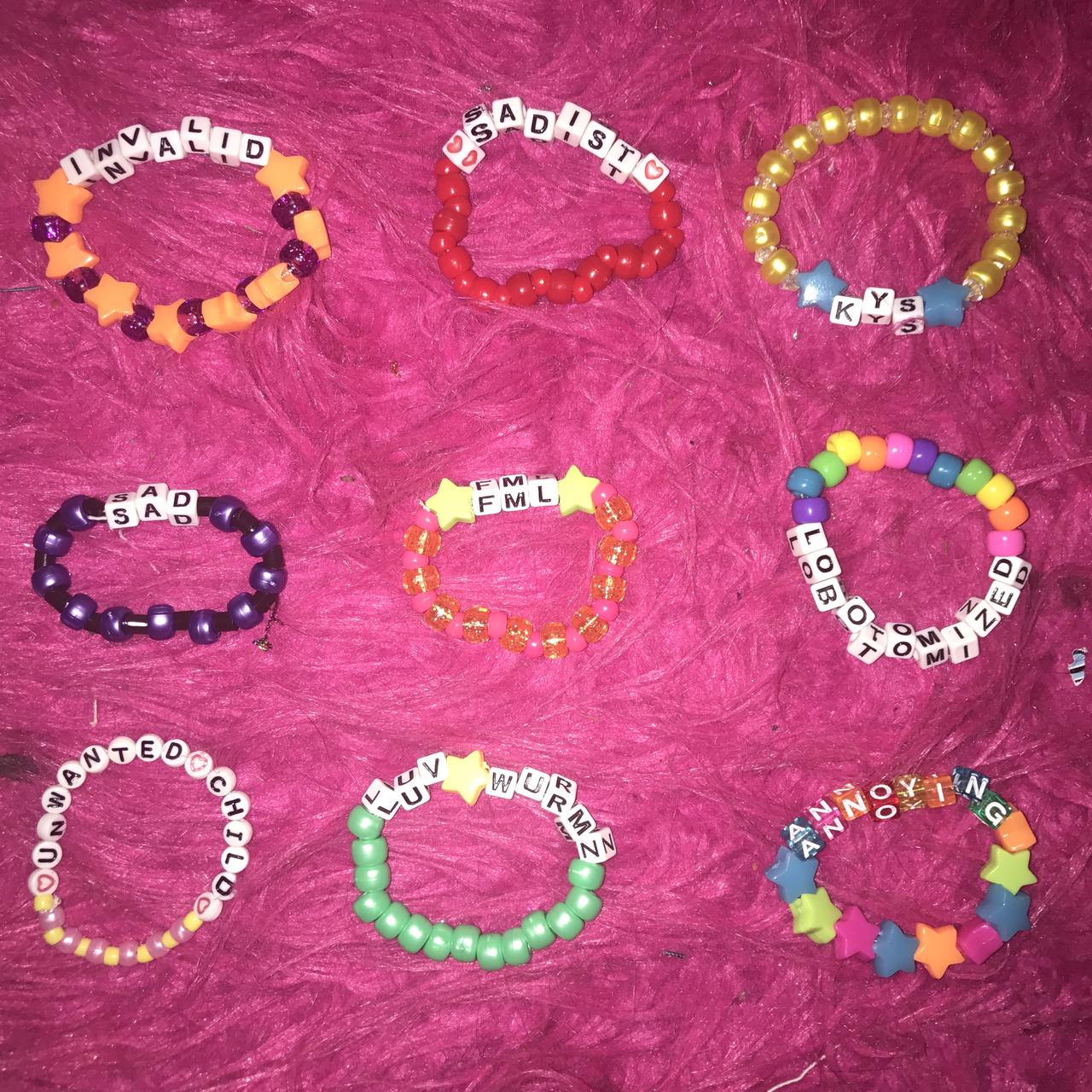 Rave bracelets Pony beads/friendship bracelets Free - Depop