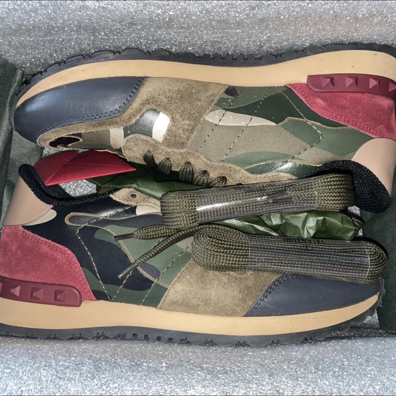 womens valentino camo trainers