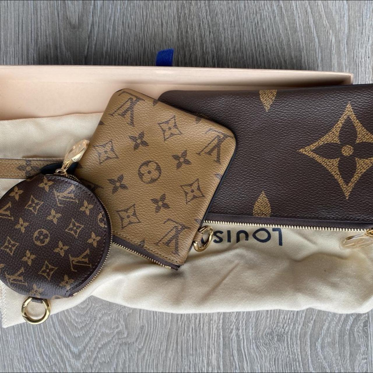 Supreme x Louis Vuitton red wallet - Depop