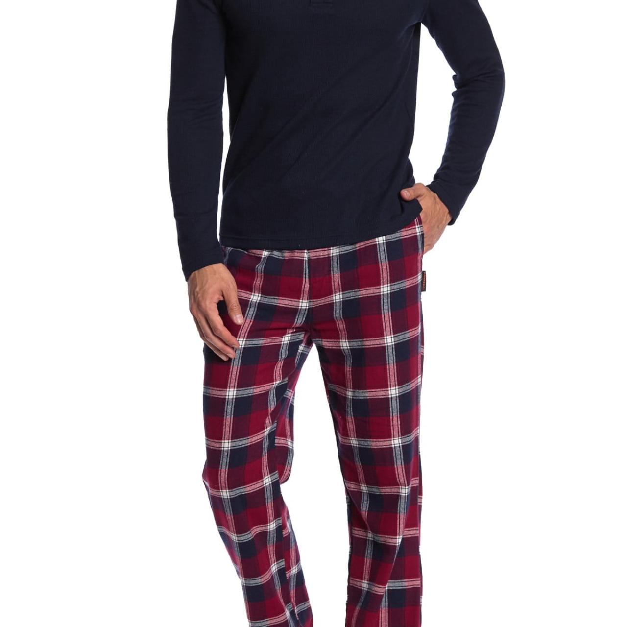 Hawke & Co. Men's Navy and Red Pajamas (2)
