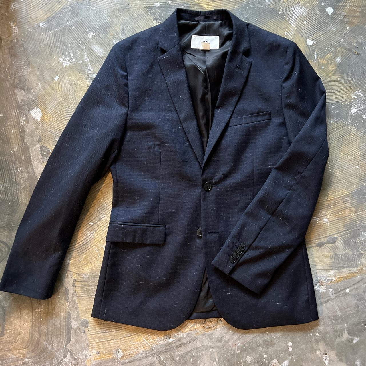 CLASSIC MENS NAVY SINGLE BREASTED BLAZER 38R... - Depop