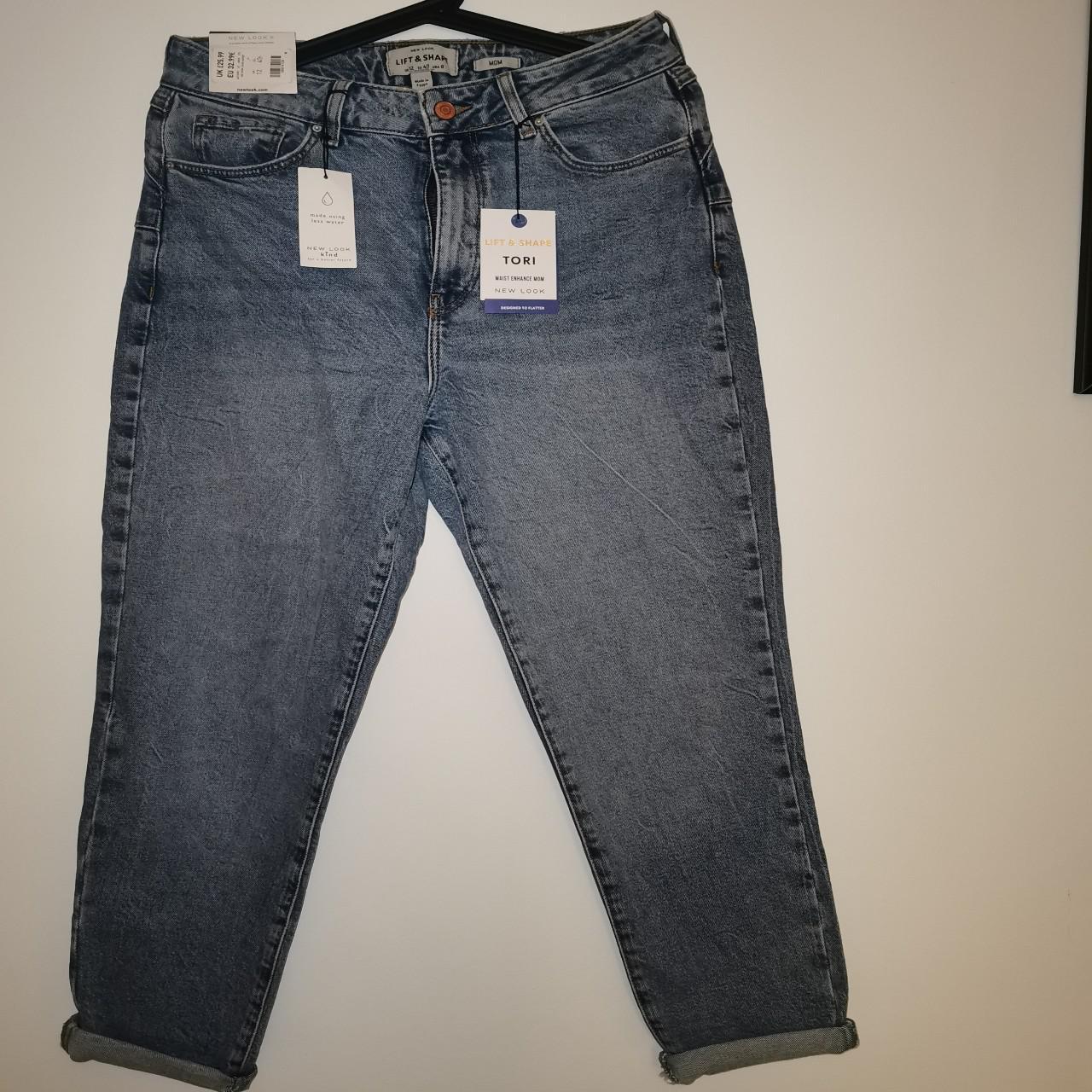 new look tori lift and shape mom jeans