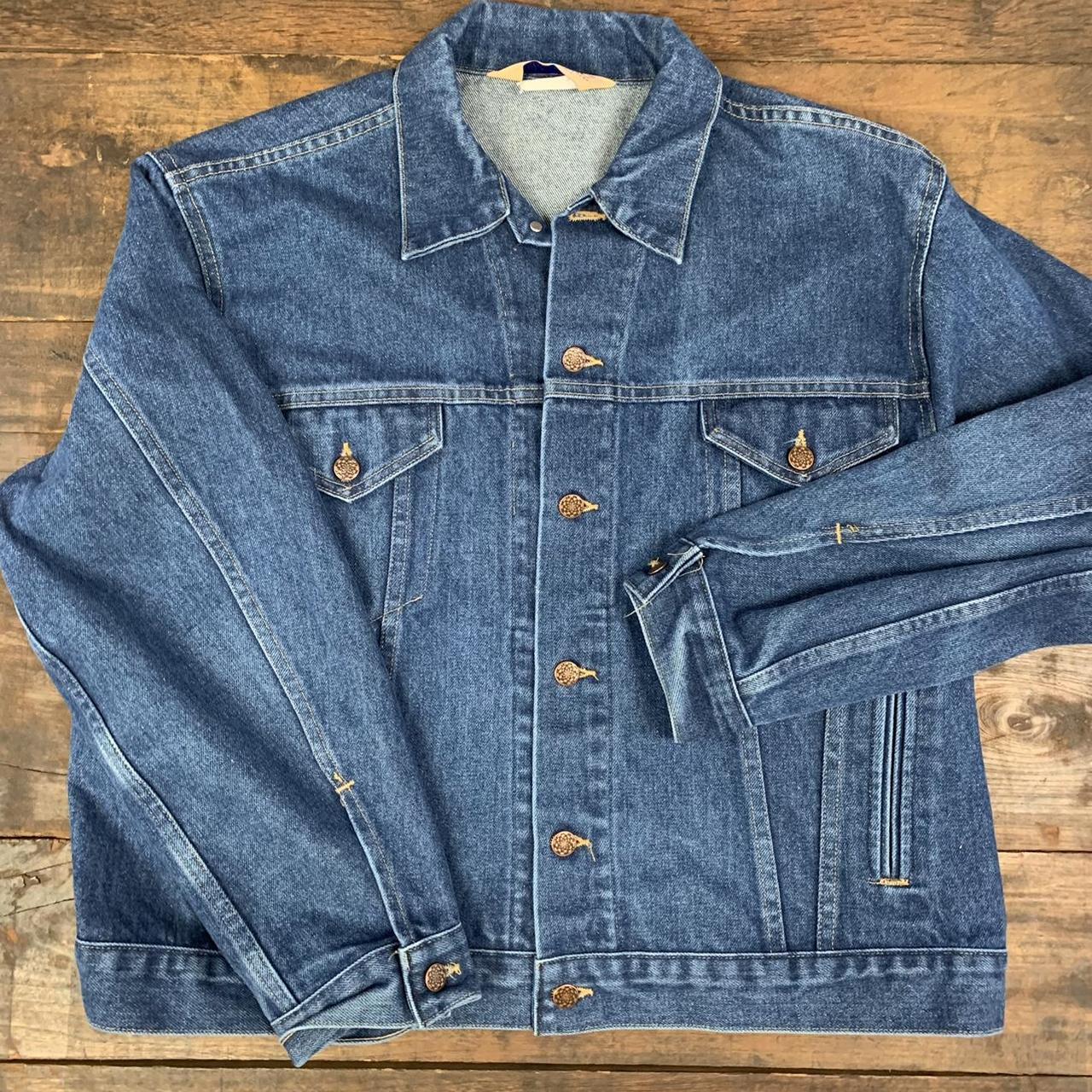 VTG 80s 90sBig Mac Blue Denim Trucker Jacket... - Depop