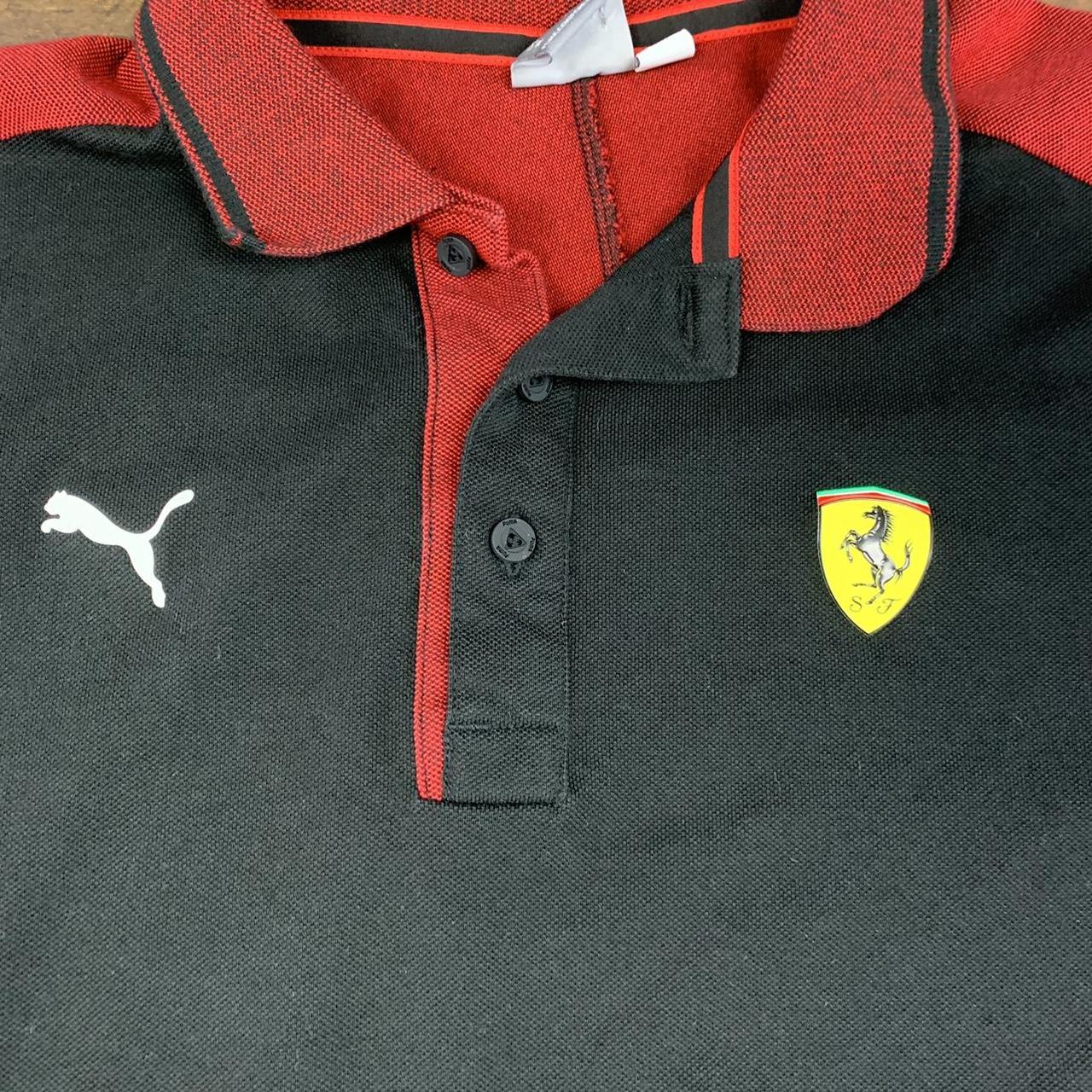 PUMA Ferrari Polo Shirt in Black for Men