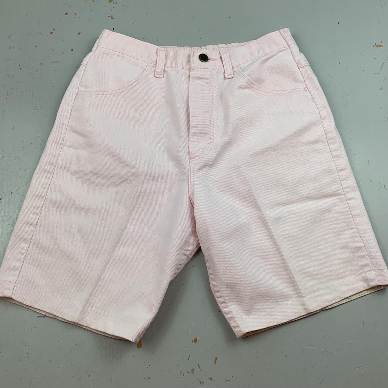 VTG 80s Lady Maverick Pink Jean Shorts 11PET 27x8... - Depop