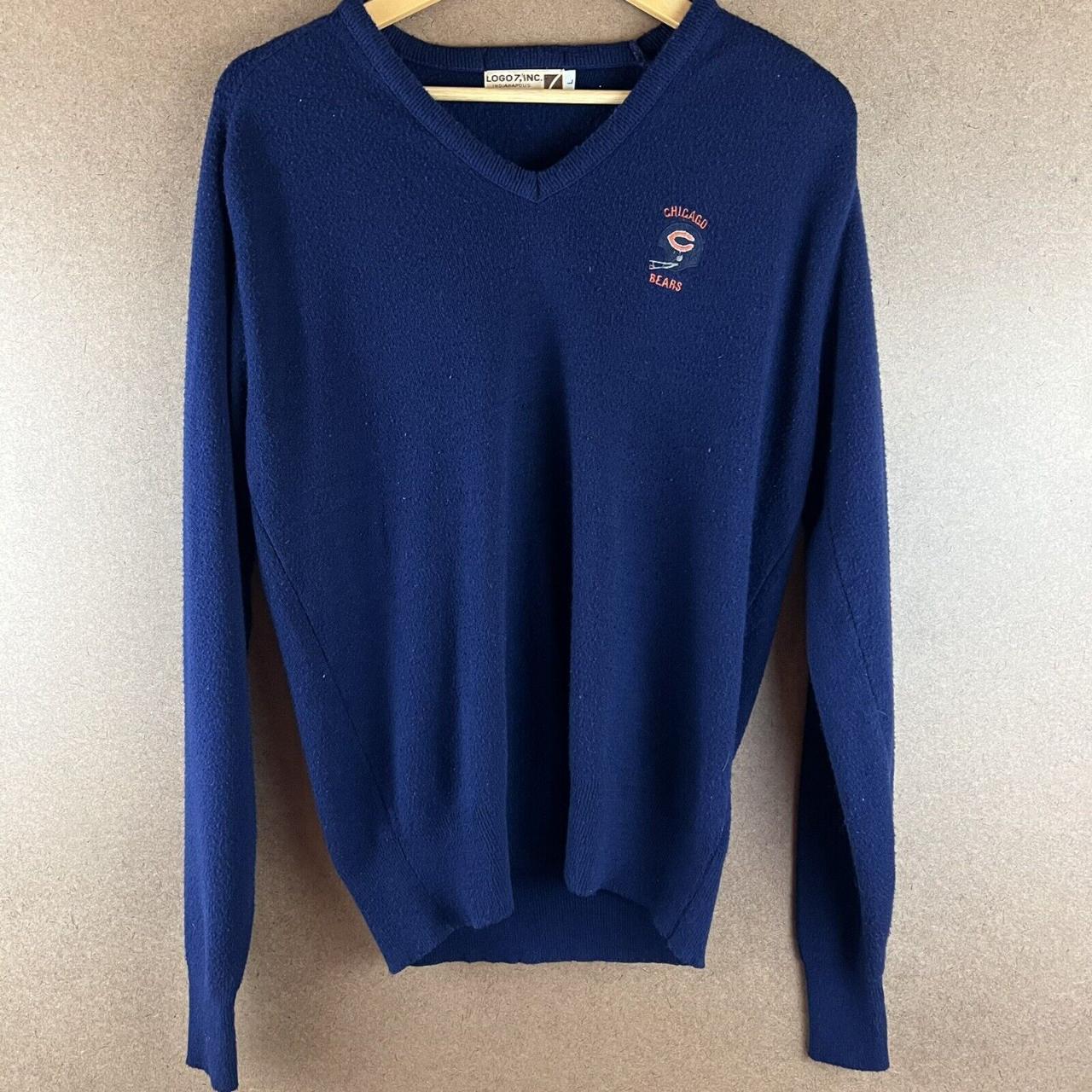 Men's Navy Chicago Bears Retro Sweater