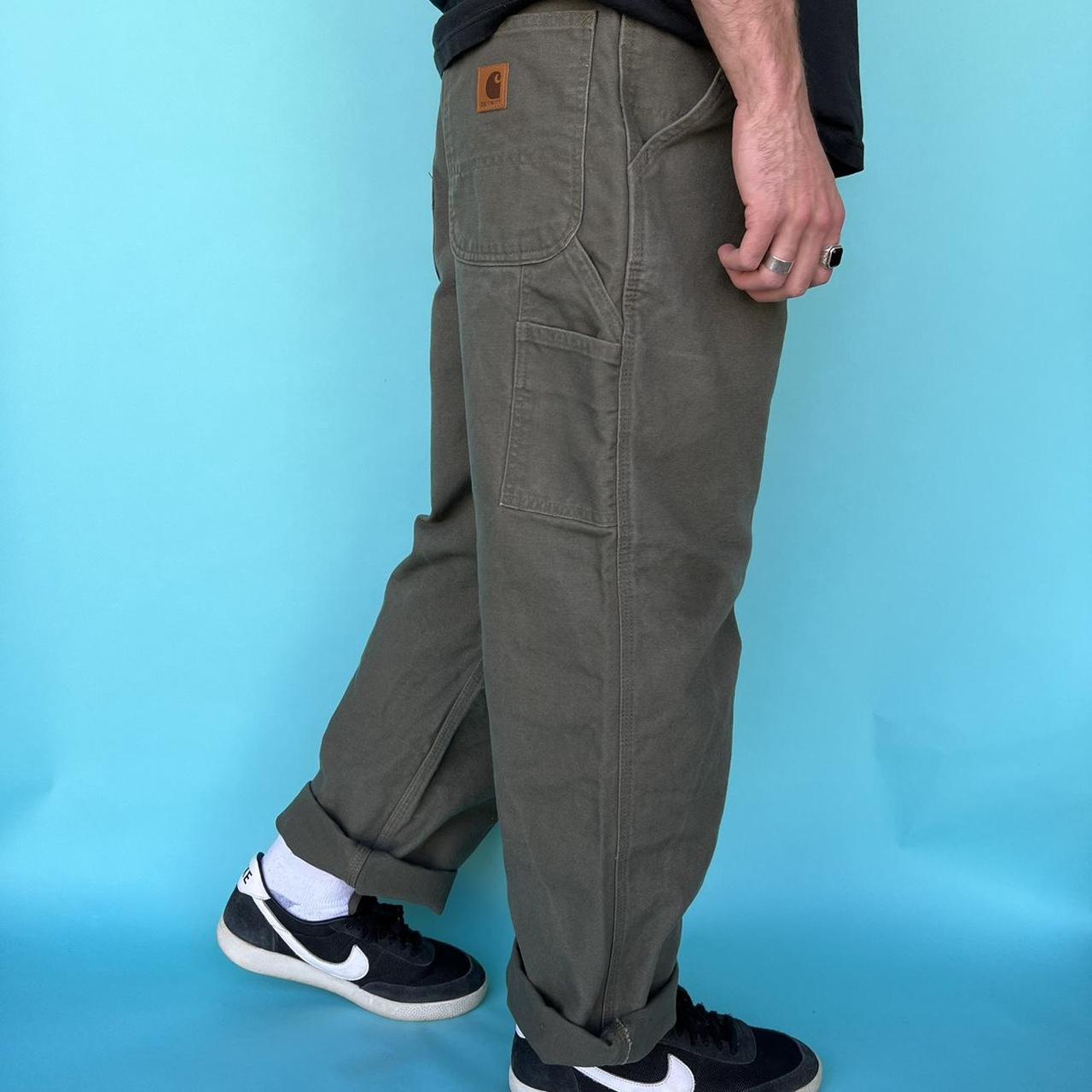 carhartt carpenter pants green