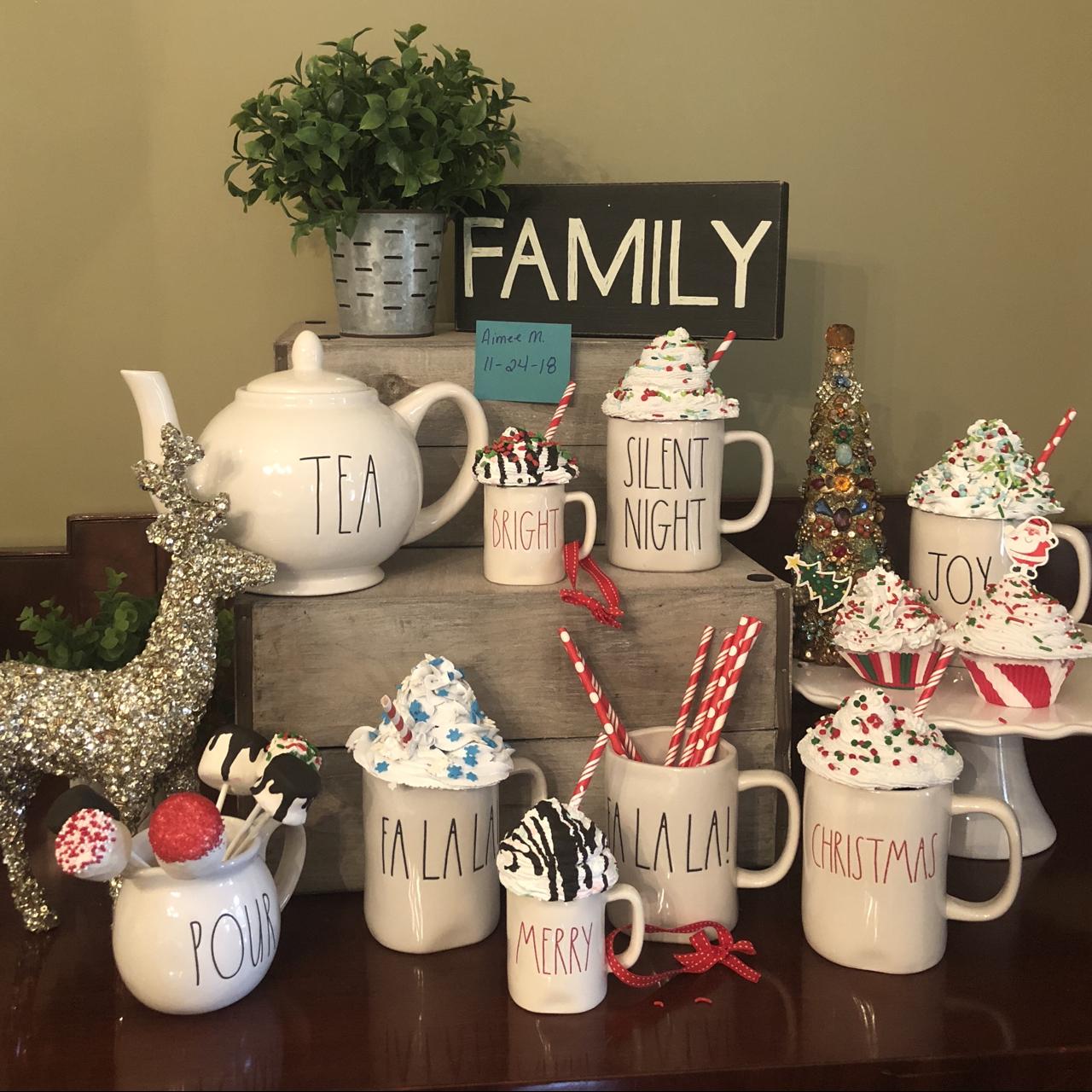 Simple Cinnamon Fake Faux Whipped Cream Mug Topper. Rae Dunn Inspired Topper