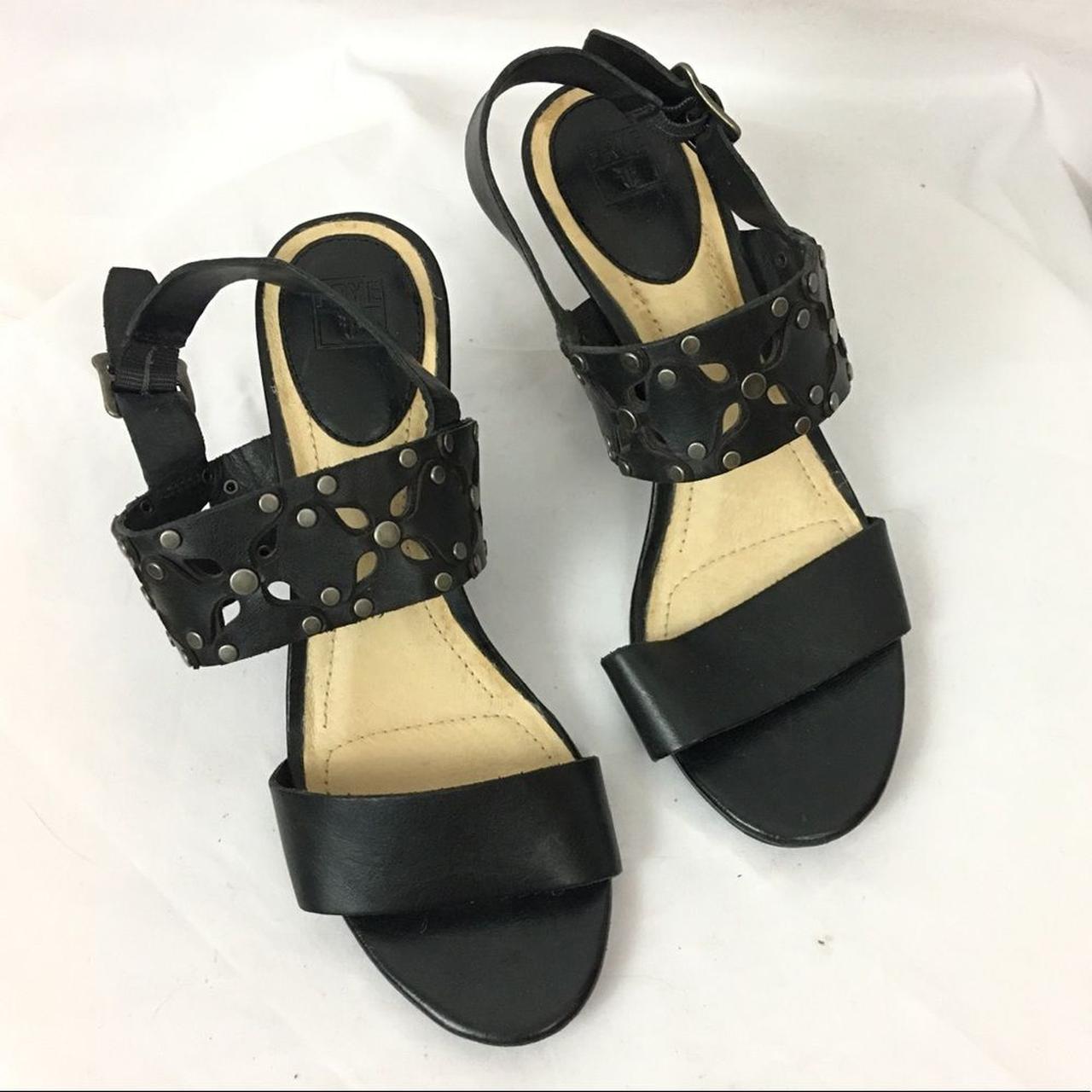 Frye Women's Black Sandals | Depop