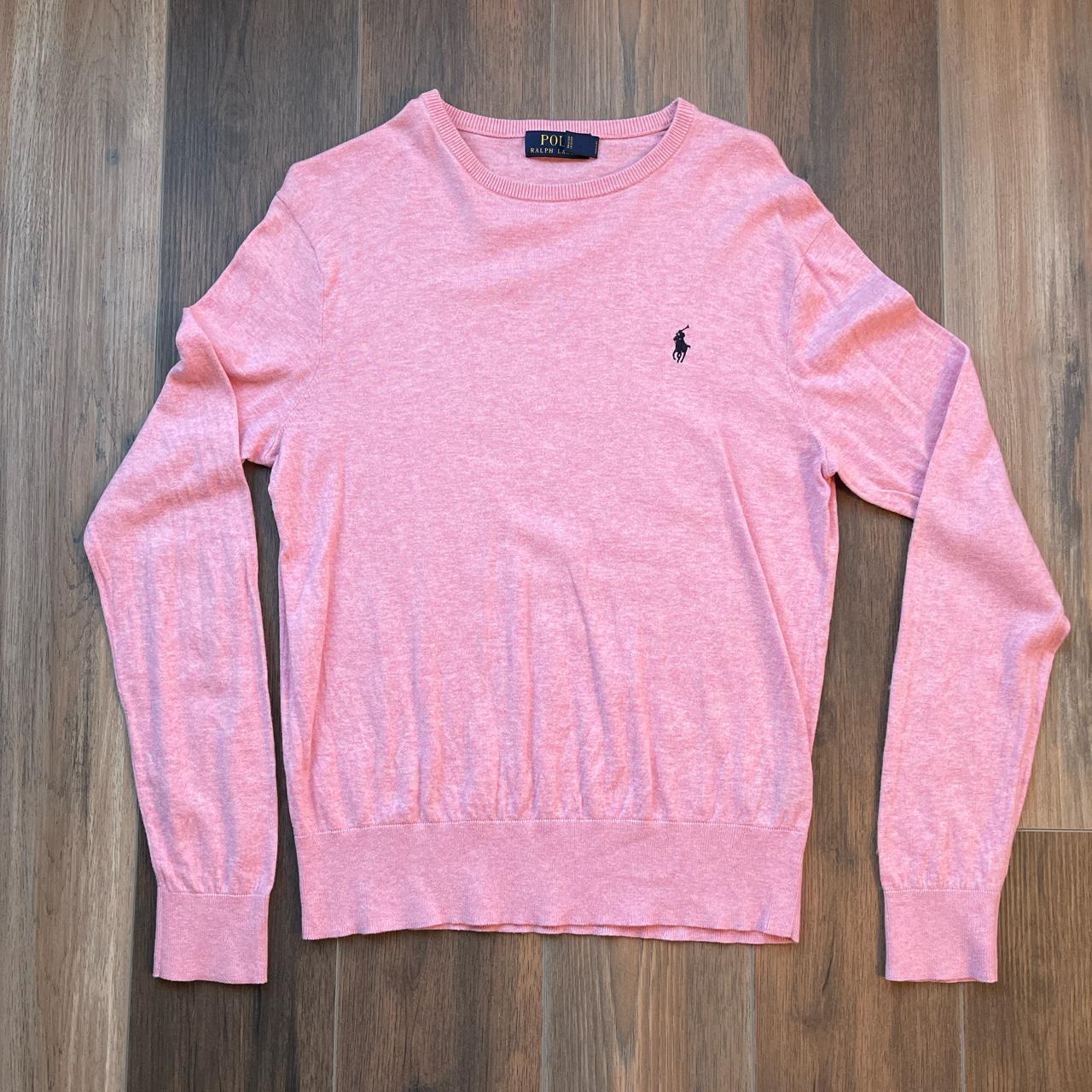 Ralph Lauren Men's Pink Jumper Depop