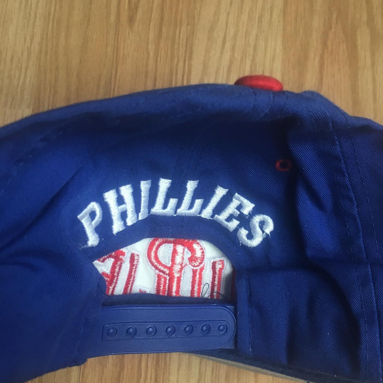 PHILADELPHIA PHILLIES VINTAGE 90s MLB SNAPBACK HAT - Depop
