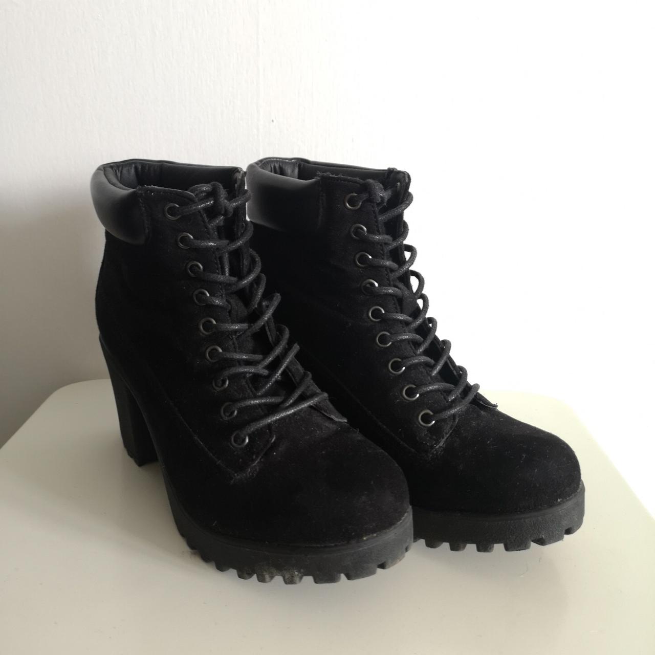 Back vegan suede Rubi Shoes Boots, super... - Depop