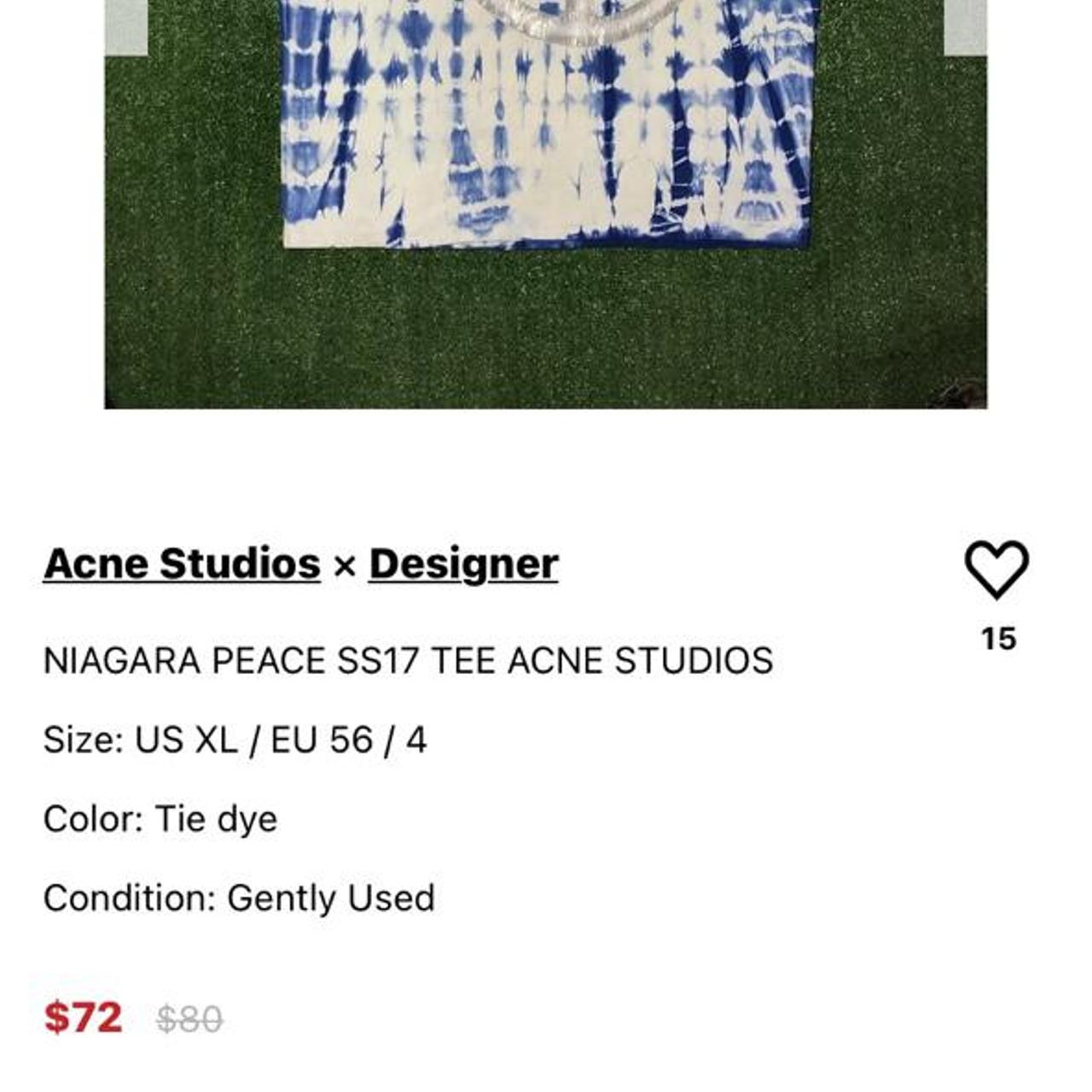 ACNE STUDIOS NIAGARA PEACE SS17 T SHIRT, Very unique...