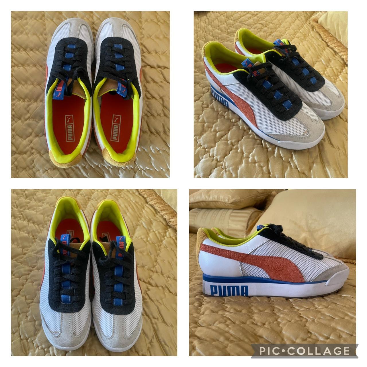 Puma Platform sneakers chunky trainers Roma amor 9. Depop