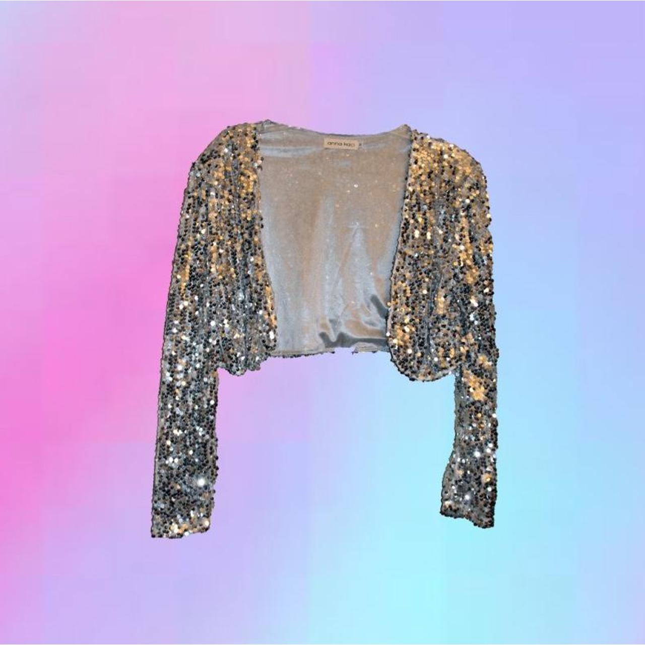 Vintage Sequin Shrug Top! This gorgeous piece Depop