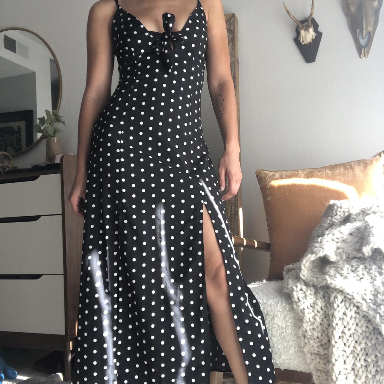 Nastygal Polka Dot Vintage-inspired Dress. Double... - Depop