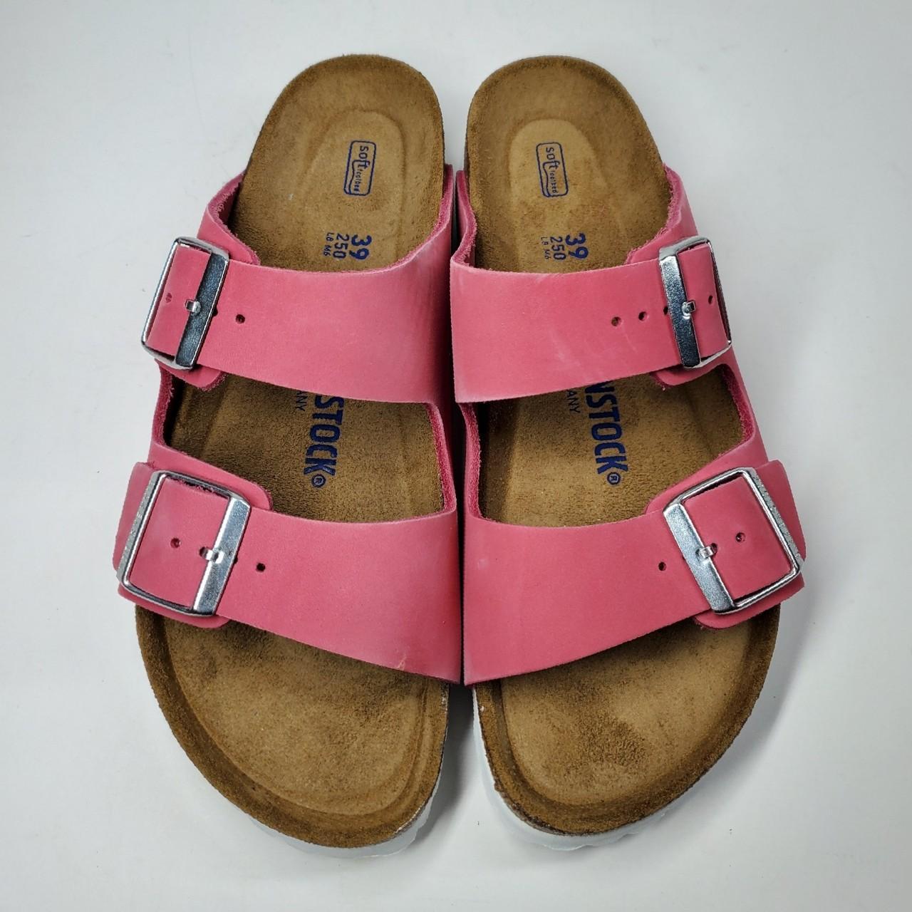 pink leather birkenstocks