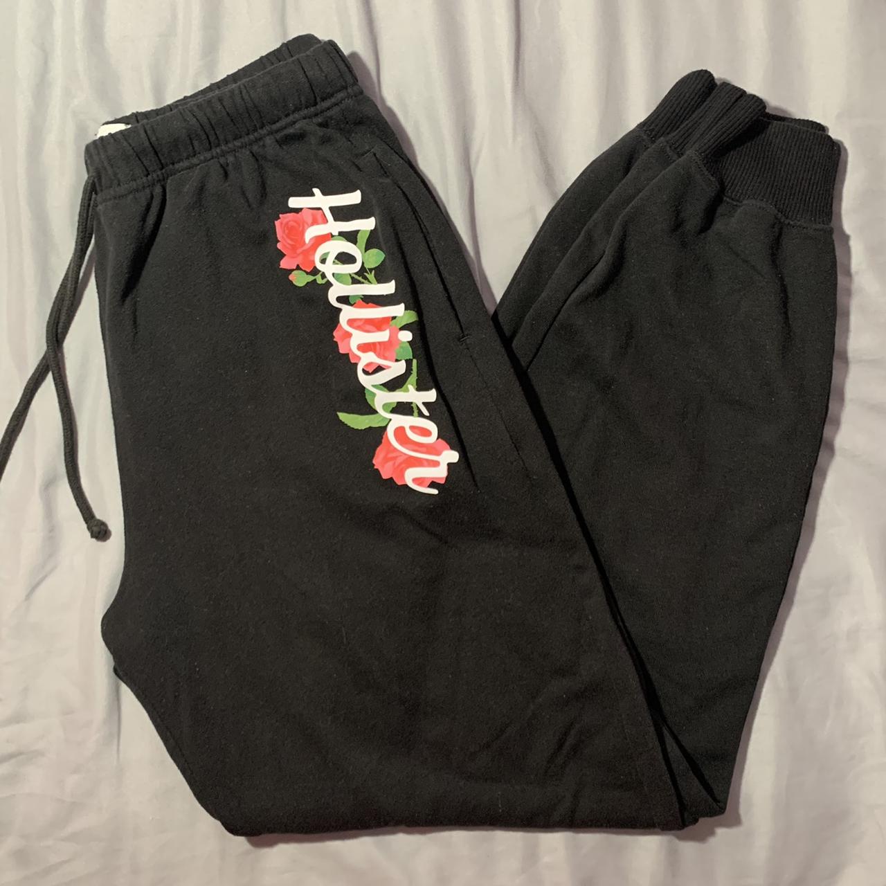 black sweatpants hollister