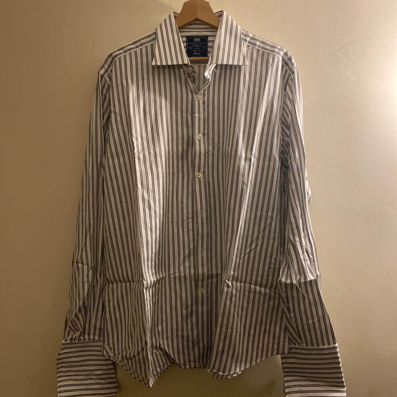 Hawes and Curtis luxury French cuff shirt - Size 16... - Depop