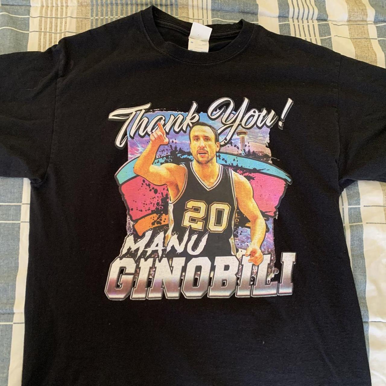 2018 San Antonio Spurs Thank You Manu Ginobili tee 🐐... - Depop