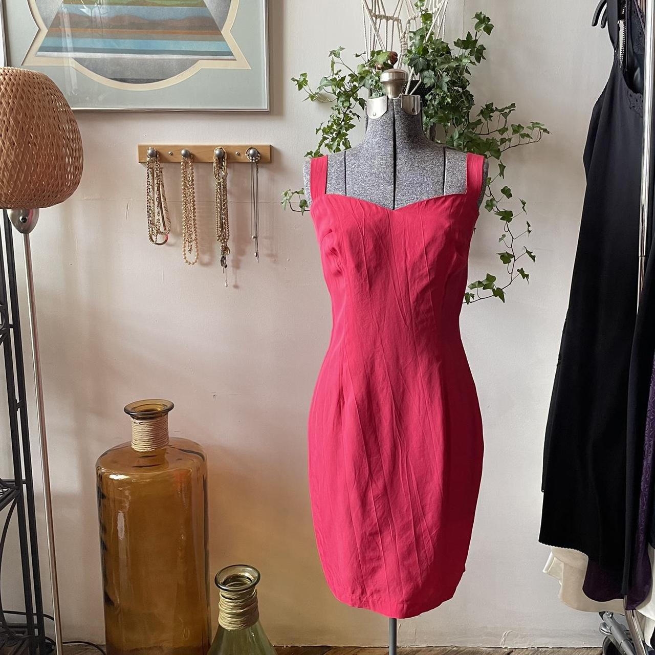 Paris Blues 100 Silk Hibiscus Red Mini Slip Dress... Depop