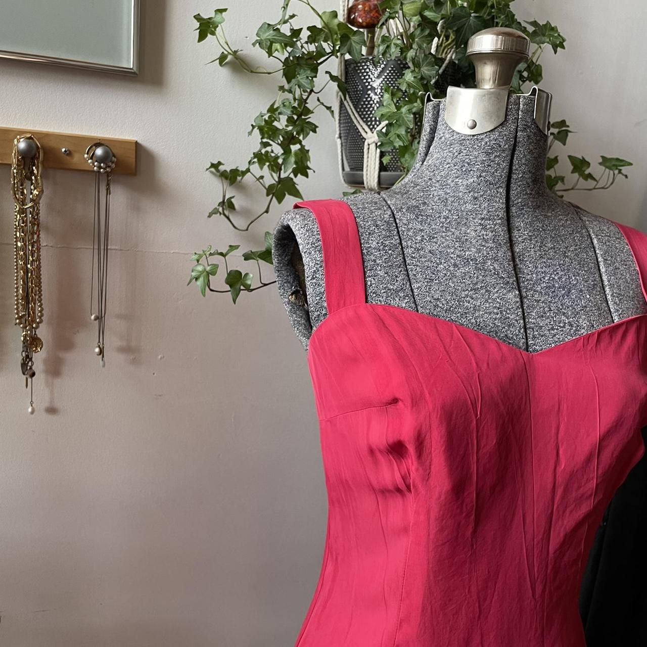 Paris Blues 100 Silk Hibiscus Red Mini Slip Dress... Depop