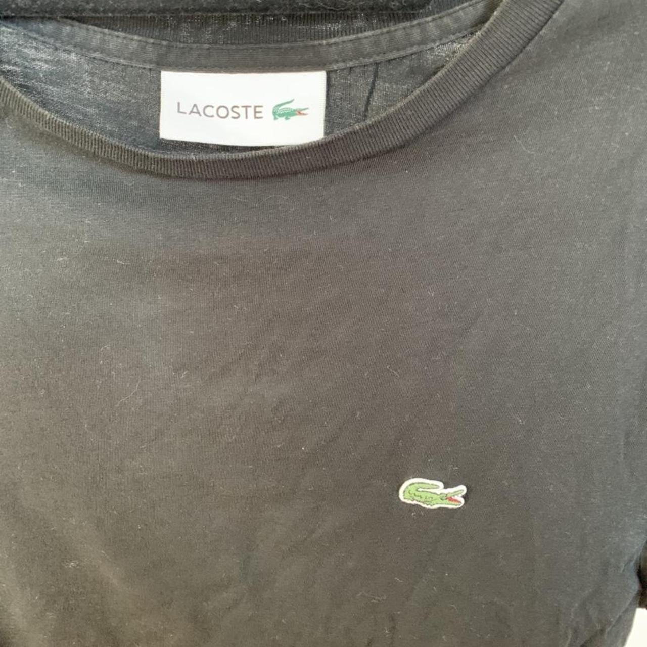 Lacoste Pima cotton black tshirt Brand: Lacoste... - Depop