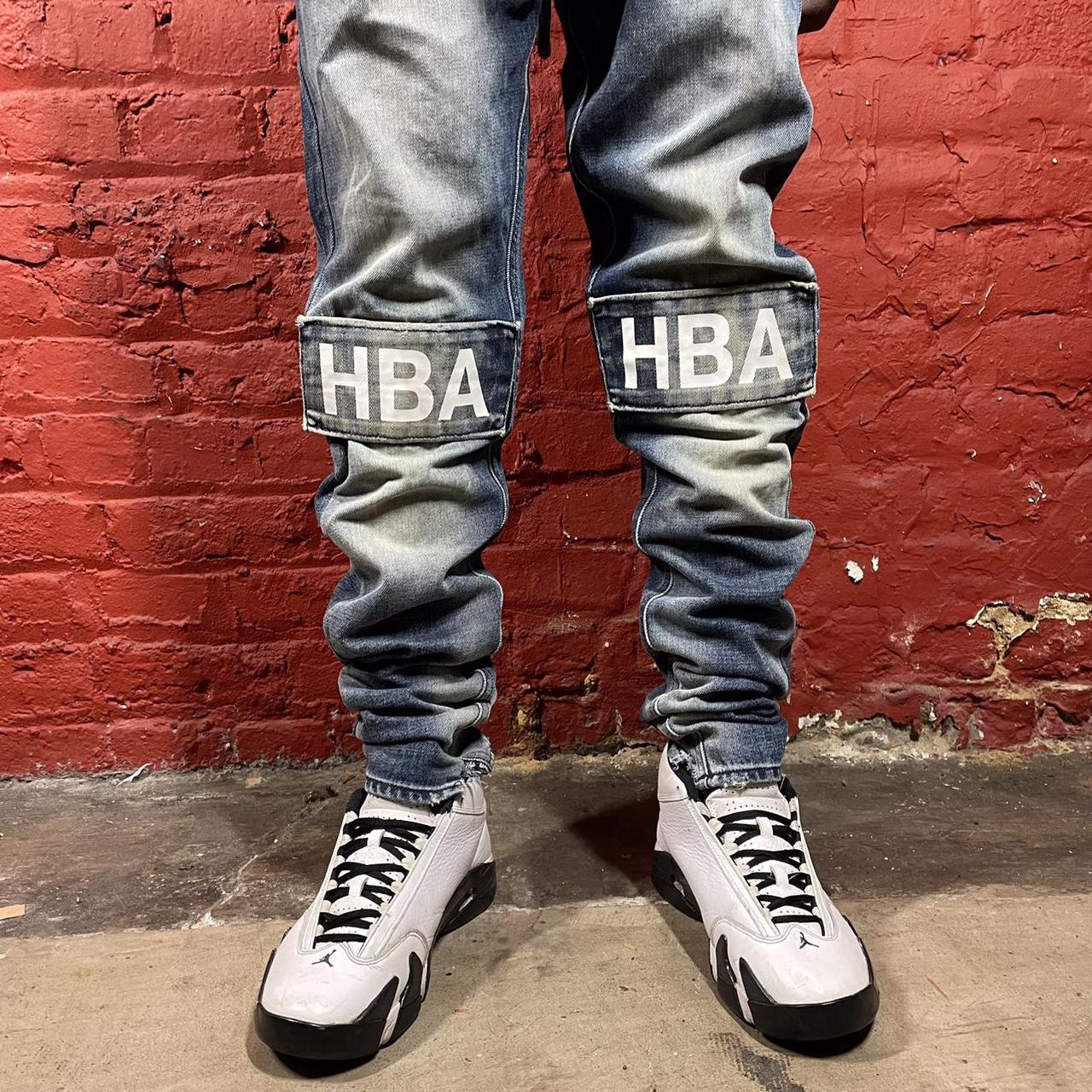 ARCHIVE HBA VELCRO KNEE PATCH DENIM SIZE 30x32 VERY | Depop