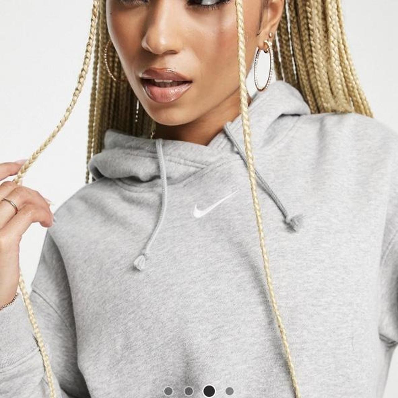 mini swoosh oversized hoodie