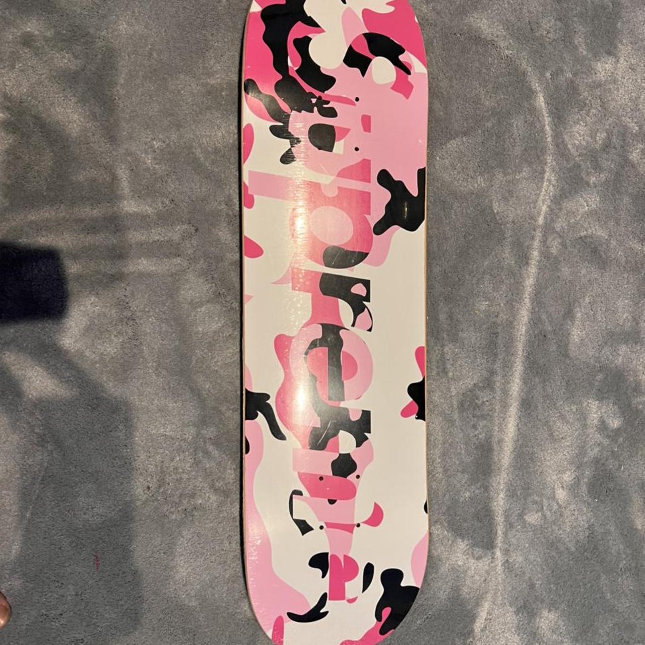 Supreme pink camo skateboard Brand new 10/10... - Depop