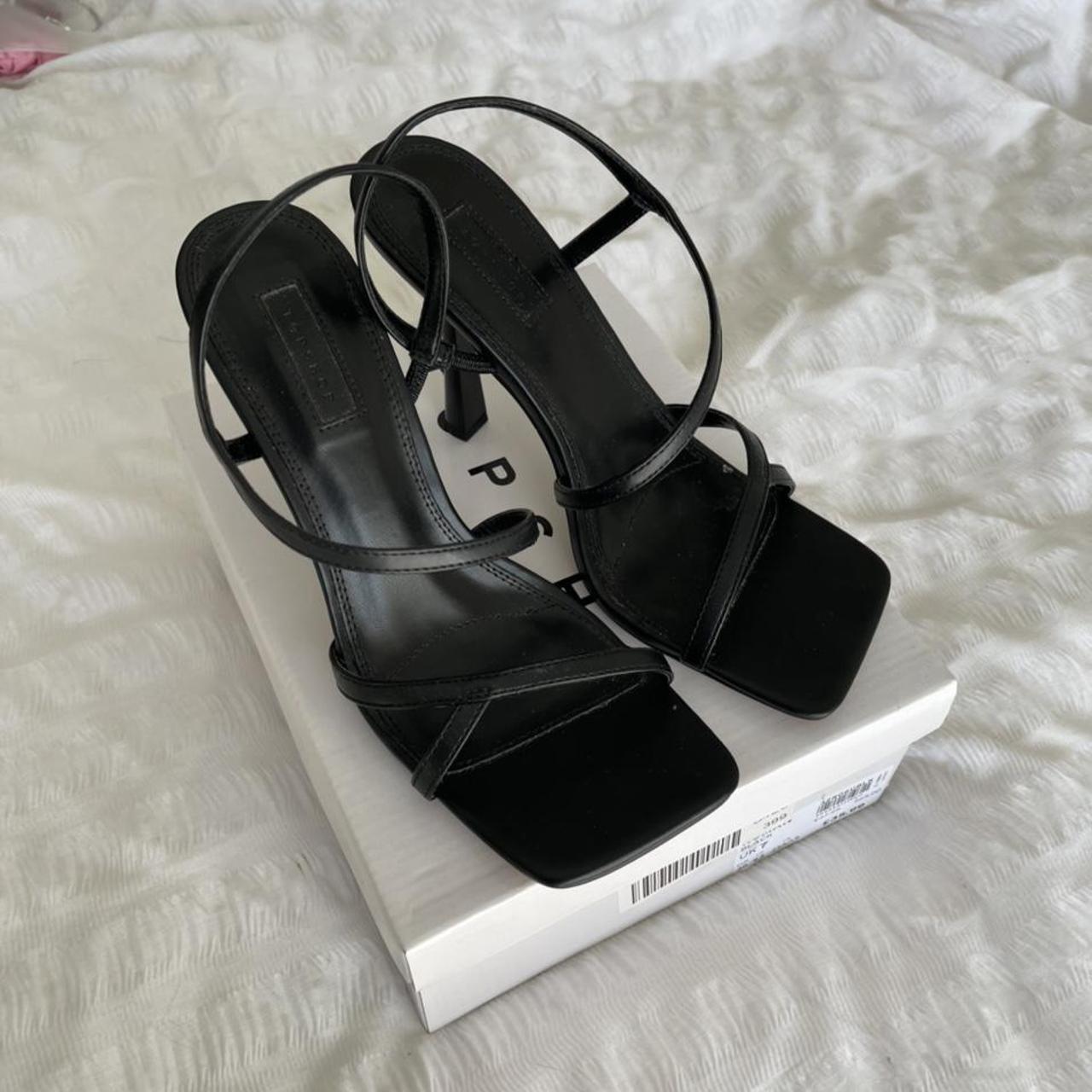 black strappy heels, super cute, only worn... Depop