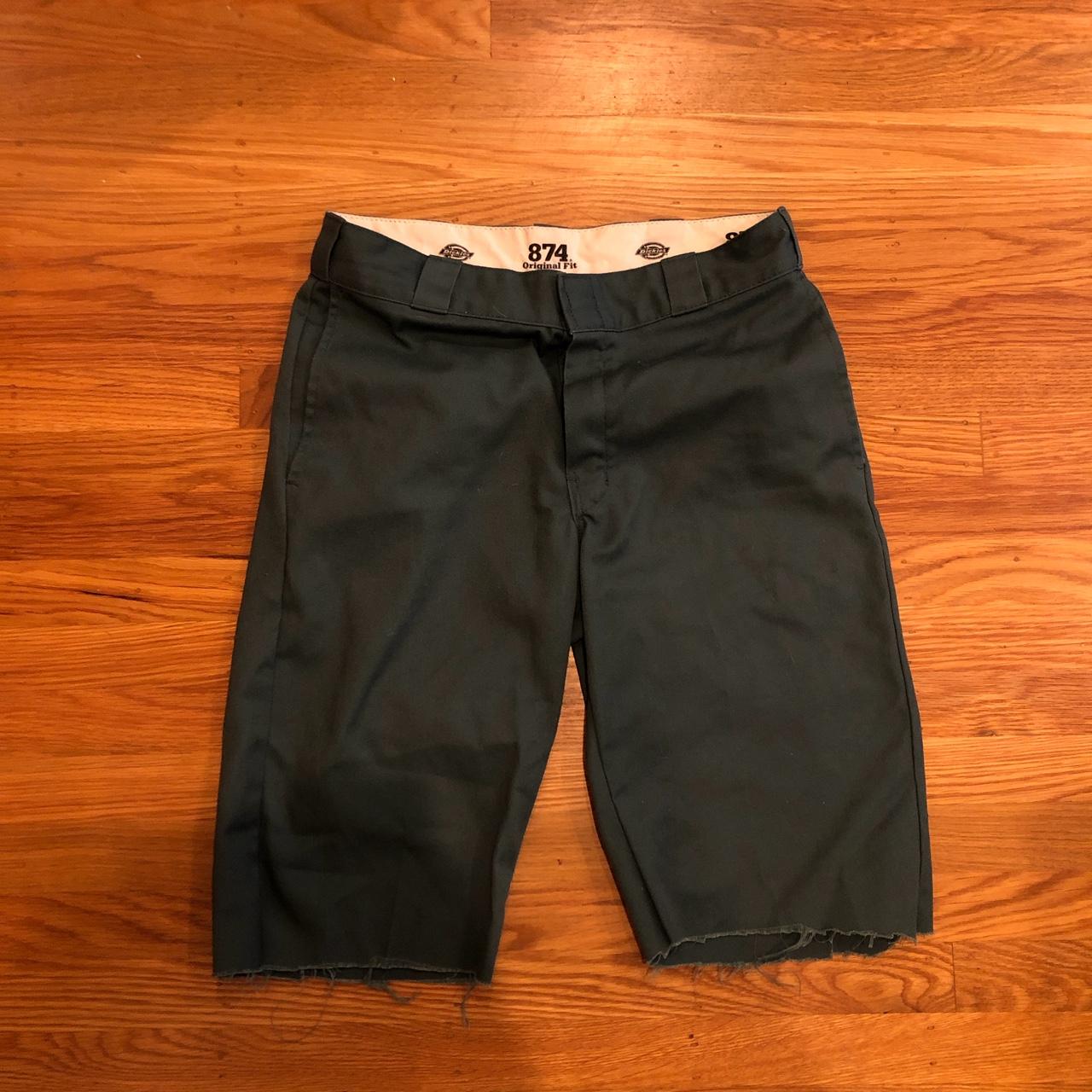 Green dickies 874 pants cut into shorts Size 32 30