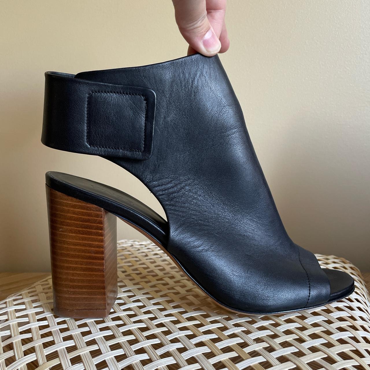 vince faye peep toe bootie