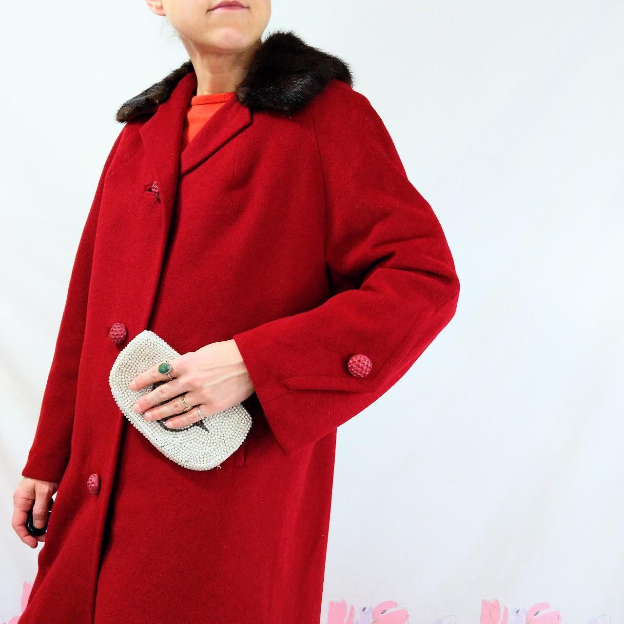 cranberry wool coat