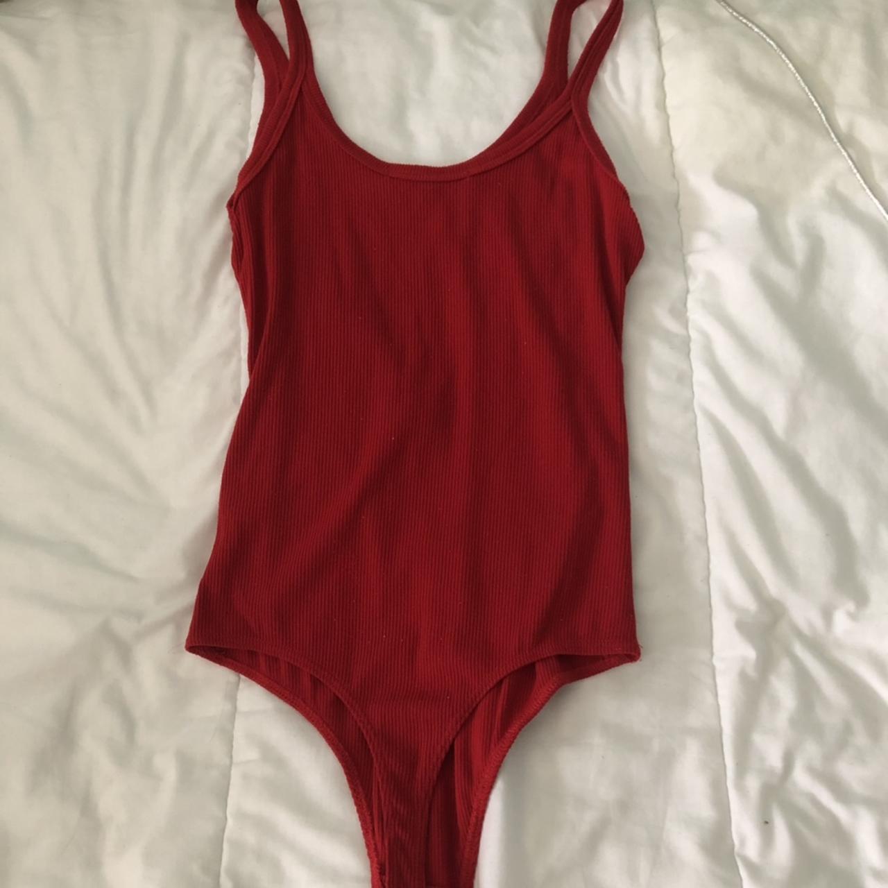 Red Brandy bodysuit/ used only once/ $8 - Depop