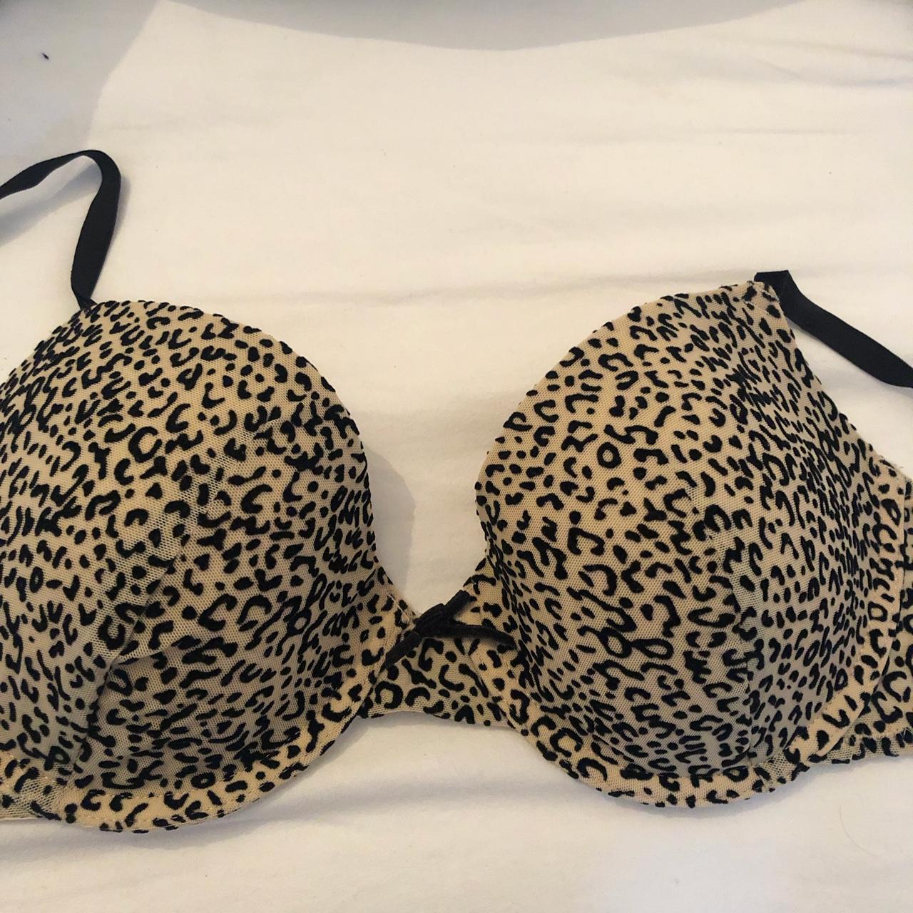 Victoria secret leopard print bra , worn once , - Depop