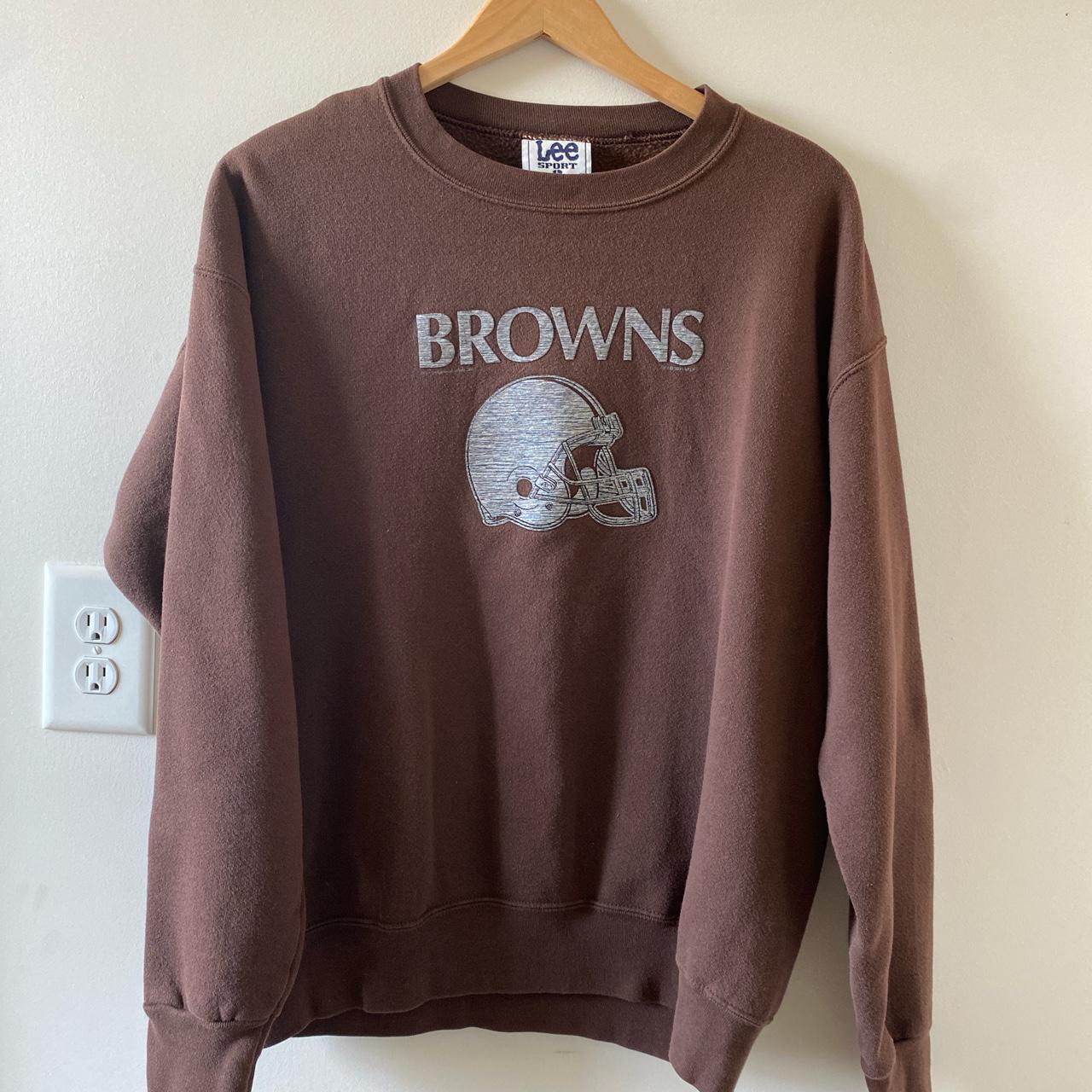 Vintage Lee Sports Cleveland Browns Sweatshirt - Depop