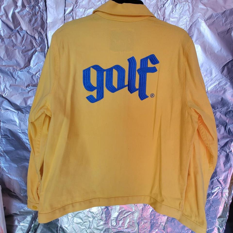 Yellow hot sale golf jacket